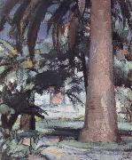 Palm Trees,Antibes Samuel John Peploe